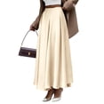 thumbnail image 3 of Women'S A-Line Long Maxi Swing Pleated Skirt Color L, 3 of 8
