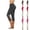 #02 Black, variant on Knee Cutout Capri Leggings for Women High Waisted Cropped Yoga Leggings Seamless Fit Athletic Workout Pants Running Fitness , #02 Hot Pink, M