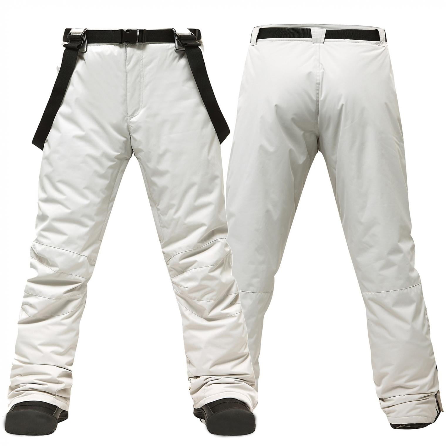 Jovati Men'S Winter Suspenders Solid Color Snow Ski Pants,Ripstop