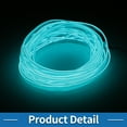 thumbnail image 4 of Unique Bargains 1m EL Wire Cable LED Glow String Light Car Interior Lighting Strip Flexible Neon Light for Car Decoration Wiring Driver(12v) Ice Blue, 4 of 7