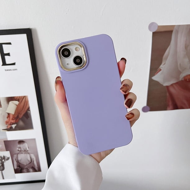 Funda de teléfono líquida chapada en colores para iPhone 11, 12, 13, 14 Pro Max, funda de tacto suave para iPhone XR, X, 7, 8, 14 Plus, SE 3For iPhone XR Gao Jinjia LED