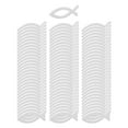 thumbnail image 1 of Décoration en Dispersion de Bois de 120 Pcs Décoration de Baptême Décoration de Table en Bois Poisson en Bois Creux pour Confirmation de Baptême Décoration de Fête Décorations de Festivals, 1 of 7