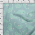thumbnail image 3 of oneOone Rayon Sky Blue Fabric Kawai Craft Projects Decor Fabric Printed By The Yard 56 Inch Wide, 3 of 5