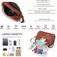 thumbnail image 5 of Sunyuer Fashion Crossbody Bag For Women Shoulder Bag Soft PU Leather Handbags Purses Multi Pocket Hobo Tote Bag, 5 of 6