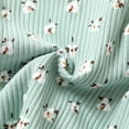 thumbnail image 6 of Toddler Baby Girls Knit Long Sleeve T Shirt Ribbed Sweatshirt Top Floral Pants Tracksuit Clothes, 6 of 7