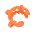thumbnail image 3 of Uxcell Plastic Mounting Clamp Lab Joint Clip for 34/28 or 34/45 Glass Taper Joints Orange 5 Pack, 3 of 5