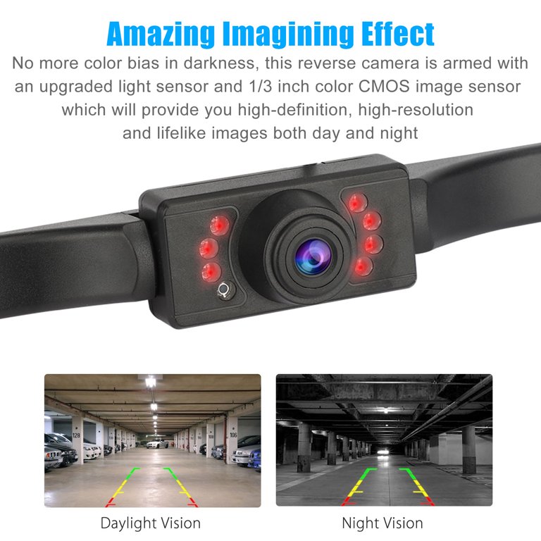 license plate backup camera walmart