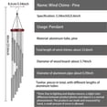 thumbnail image 3 of HOMEIORA Wind Chimes for Outside, Sympathy Wind Chimes Outdoor with 12 Aluminum Alloy Tubes and Hook, Memorial Wind Chime Gift Decoration for Home, Patio, Garden - Silver, 3 of 6
