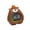 brown, variant on Multifunctional Bear Shape Alarm Clock Nightlight Timer Soft Glows Nontoxic Silicones PVC For Bedroom Home Nursery