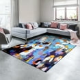thumbnail image 3 of Always On My Mind Washable Colorful Abstract Art Area Rug size 8'x10', Power-loomed, Heavenly Softness with Non-Slipping Backing, 3 of 7