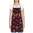 thumbnail image 3 of Yiaed Geometric Hearts Print Kitchen Apron with Hand Wipe Pockets,Big Pocket,Aprons for Women with Pockets, Waterproof for Cooking Baking, 3 of 7