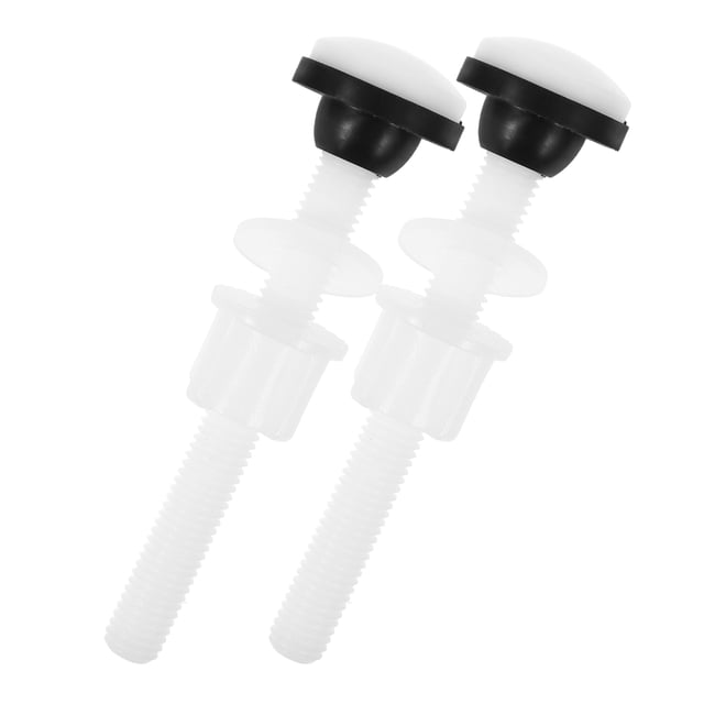 unbranded 1Par Tornillos Pom Para De Inodoro Con Goma Antifugas Y Accesorios Compatibles