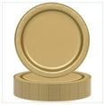 thumbnail image 1 of Unique Industries Gold Round 9" Dinner Plates, 55ct, 1 of 3