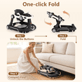 thumbnail image 6 of INFANS 6-in-1 Baby Walker, Converts Push Car to Bouncer, Rocker with Music, Lights, Adjustable Height & Speed, Activity Center, Canopy for 7-18 Months, 6 of 8