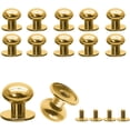 thumbnail image 1 of 24 Packs Mini Drawer Pulls, 0.39 Inch Diameter Round Knobs, Tiny Dresser Knobs, Mini Knobs for Jewelry Box, Light Gold, 1 of 5
