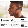thumbnail image 2 of Audífonos TWS VAK TI8S gancho Bluetooth con indicador LED MANOS libres, 2 of 5