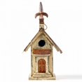 thumbnail image 4 of Glitzhome LLC Solid Wood Tall Church Hand Painted Birdhouse, 1325"H, 4 of 4