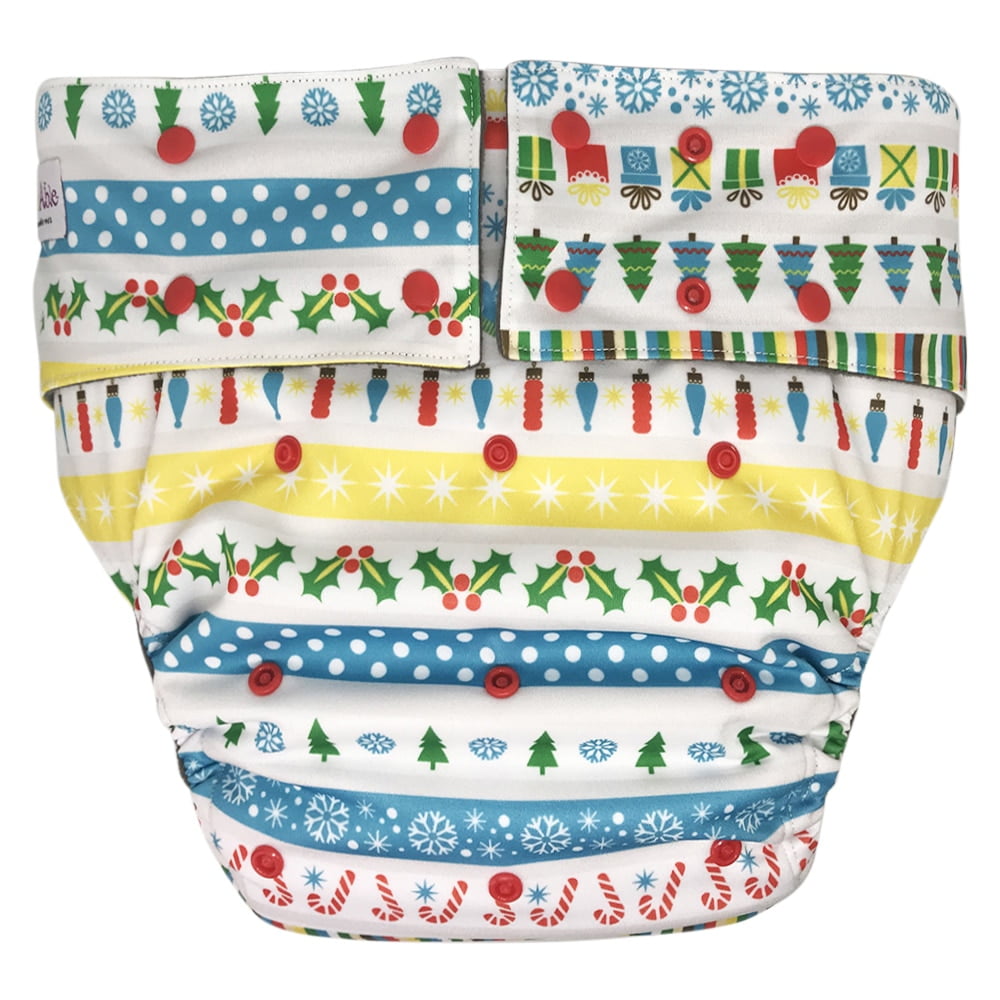 Reusable Teen / Adult Cloth Diapers for Incontinence Special Needs with Charcoal Bamboo Insert