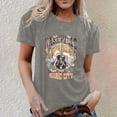 thumbnail image 2 of Trendfront Womens Nashville Music City Graphic T Shirts Crewneck Short Sleeve Vintage Guitar Country Music Lover Print Casual Tee Tops, 2 of 4