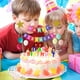 thumbnail image 3 of Bandera de pastel de feliz cumpleaños, tarjeta de decoración de mesa de postres para fiesta con brillantina de feliz cumpleaños, 3 of 5