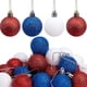thumbnail image 1 of 24 bolas colgantes con purpurina para el Día de la Independencia, adornos para el 4 de julio, para decorar árboles, bolas rojas, blancas y azules para el Día de los Caídos, decoración de, 1 of 8