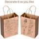 thumbnail image 4 of 25 uds Bolsas de papel Kraft con asas, bolsas de regalo para fiestas, bolsa de papel de regalo, bolsa de regalo Kraft para fiesta infantil, celebraciones Kraft marrón, 4 of 5