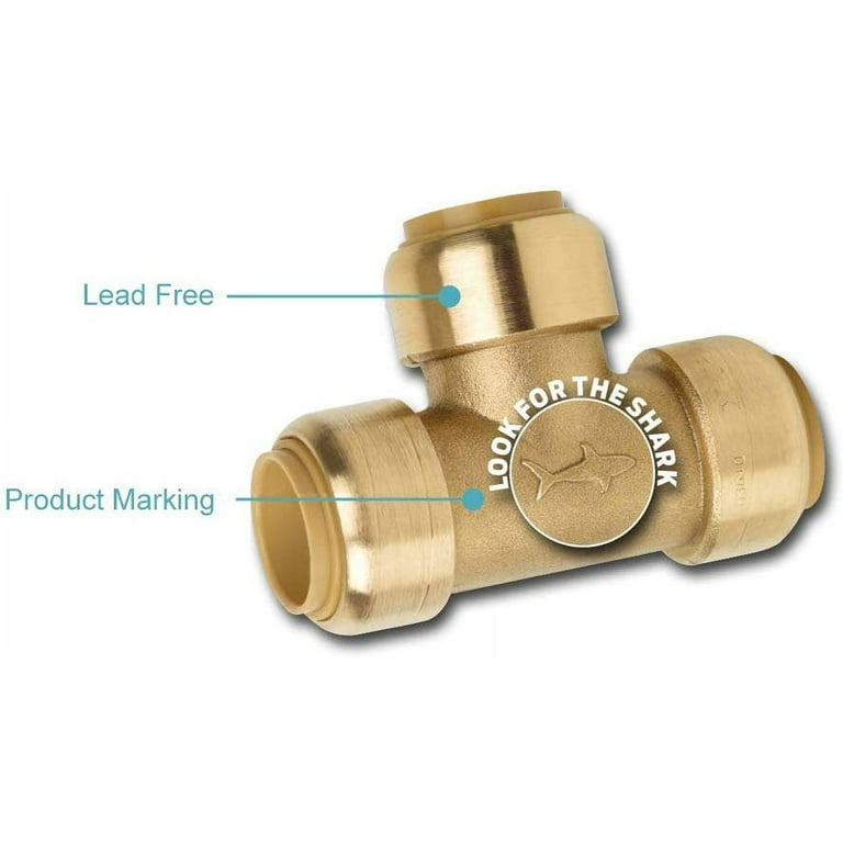 3/8 Compression Tee Valve, Standard Angle Tee Valve, 2 PCS Brass Tee  Adapter 3 Way Valve Compression 3/8'' Inlet and 3/8'' Outlet, Lead Free  Brass