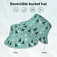 thumbnail image 2 of Sikiie Cute Dog Reflective Double-Sided Bucket Hat, Sun Hat, for Gardening, Beaching, Camping, Hiking, Fishing, 2 of 6