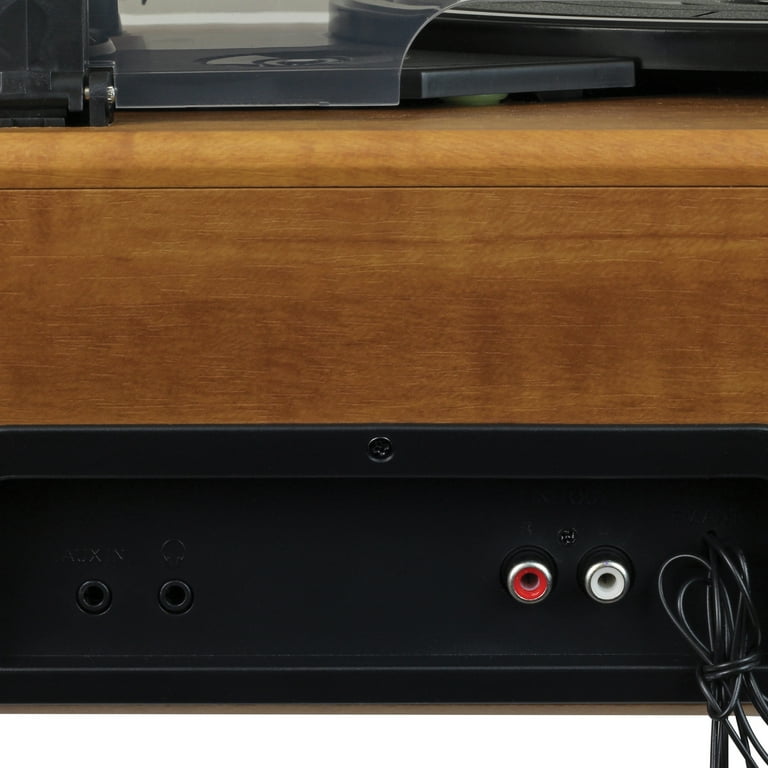 Jensen Vintage 3-Speed Belt-Drive Turntable, Pitch Control