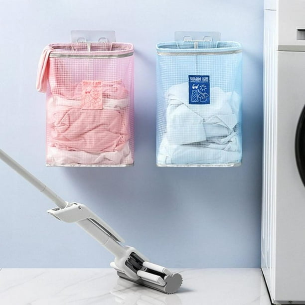 Wall Mounted Laundry Basket Household Punch Free Foldable Dirty Clothes Sorter Hamper Folding Storage Com - Wall Mounted Laundry Baskets Wall Mounted Laundry Basket Household Punch Free Foldable Dirty Clothes Sorter Hamper Folding Storage Com - Wall Mounted Laundry Baskets