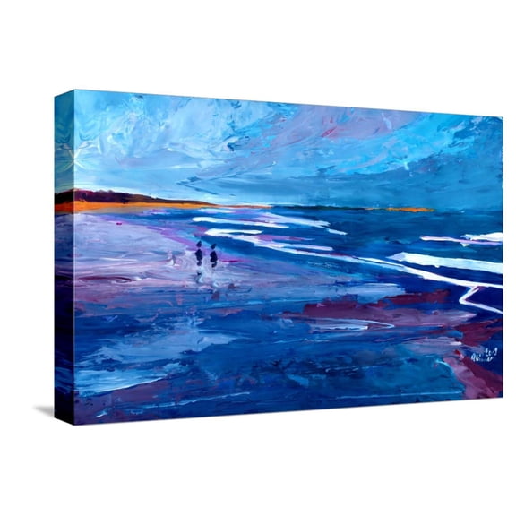 Art.com Blue Californian Seascape In Big Sur Stretched Canvas Print Wall Art by Markus Bleichner, 18" x 12"