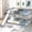 Gray, variant on Gray Pine Wood Full over Full Bunk Bed / Guardrails for Safety, Slide for Fun and Easy Bed Access