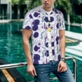 thumbnail image 6 of KLL Daisies Flowers for Men's Baseball Shirts,Short Sleeve Casual Shirts Button Down Shirt for Men Beach Summer Wedding Shirt-Large, 6 of 7