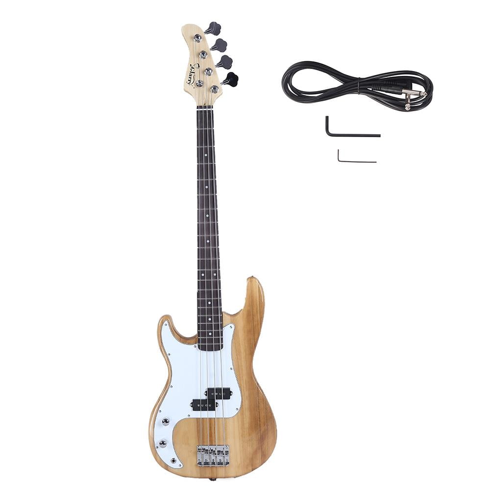 Glarry Adult LeftHand Electric Bass Guitar Kit w/ Accessories Burlywood