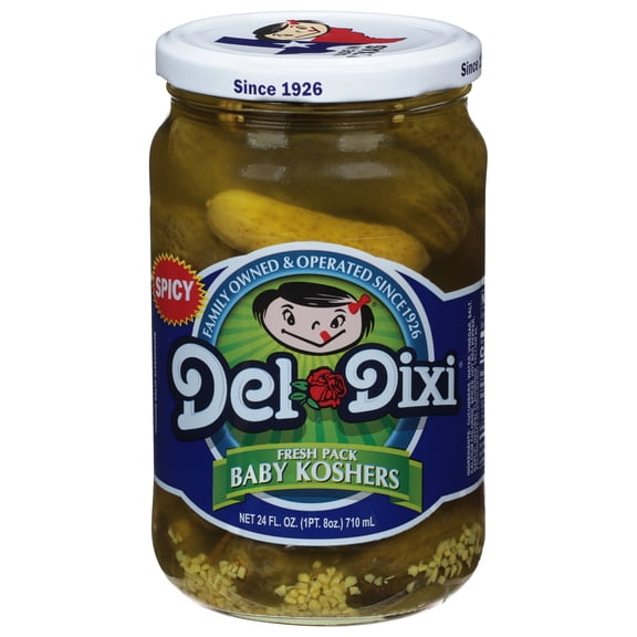 Del Dixi Baby Koshers Spicy Pickles Fresh Pack 24 fl oz