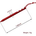 thumbnail image 4 of 10 Pack Camping Tent Stakes Nails Pegs Aluminum Alloy Ultralight Heavy Duty, Red, 4 of 5