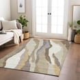 thumbnail image 3 of Addison Rugs Machine Washable Indoor/ Outdoor Abstract Contemporary Chantille Rug Beige - 2'6" x 3'10", 3 of 5