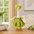 thumbnail image 3 of Christmas Porch Goose Outfit Green Furry Dress with Red Heart Accent and Matching Headwear Cute Holiday Decor for 23 Inch Front Porch Lawn Statue, 3 of 6