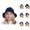 Navy, variant on Waterproof Bucket Hats Women - Quick Dry Sun Hat Rain Outdoor Women's Autumn And Winter Woolen Pot Hat Fashion And Cute Knitted Warm And Cold Fisherman Hat