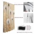 thumbnail image 6 of Spring Dandelion Blackout Curtains for Bedroom/Living Room, Pinch Pleated Black Out Curtains, Watercolor Botanical Flowers Plants Room Darkening Window Drapes with Hooks 2 Panels, 39"x70", 6 of 8