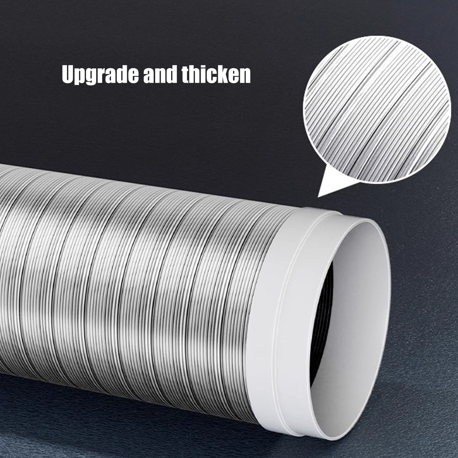 Aluminum Flexible Air Vent Hose Water Heater Exhaust Pipe Universals Ventilation Duct Vent Hose Extension Tube