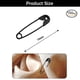 thumbnail image 4 of Imperdibles de 19 mm, paquete de 150 imperdibles, mini imperdibles de metal para ropa, imperdibles curvos, manualidades, costura, dobladillos, resistentes a la oxidación, joyería DIY, 4 of 6