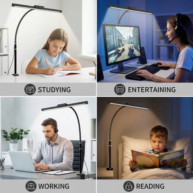 DAYBETTER LED Desk Lamp with Clamp and Adjustable Gooseneck photo 3