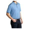 thumbnail image 4 of Yellow Rooster Mens Short Sleeve Shadow Stripe Polo Shirt Carolina Blue XS, 4 of 7