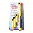 thumbnail image 1 of 1set, Sonic Scrubber, Cleaning Tool With 4 Brushes, Multifunctional Electric Cleaning Brush, Cleaning Tools, Cleaning Supplies, 1 of 5