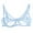 Light Blue, variant on Bras for Women Sexy Lace, Cute Floral Embroidered Sheer Unpadded Unlined See Through Bras, No Underwire Everyday Plus Size Beige 34