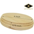 thumbnail image 4 of Better Crafts Round Wooden Plaque, Perfect as a Wood Base for Craft Projects! 4 Inch (Pack of 2), 4 of 6