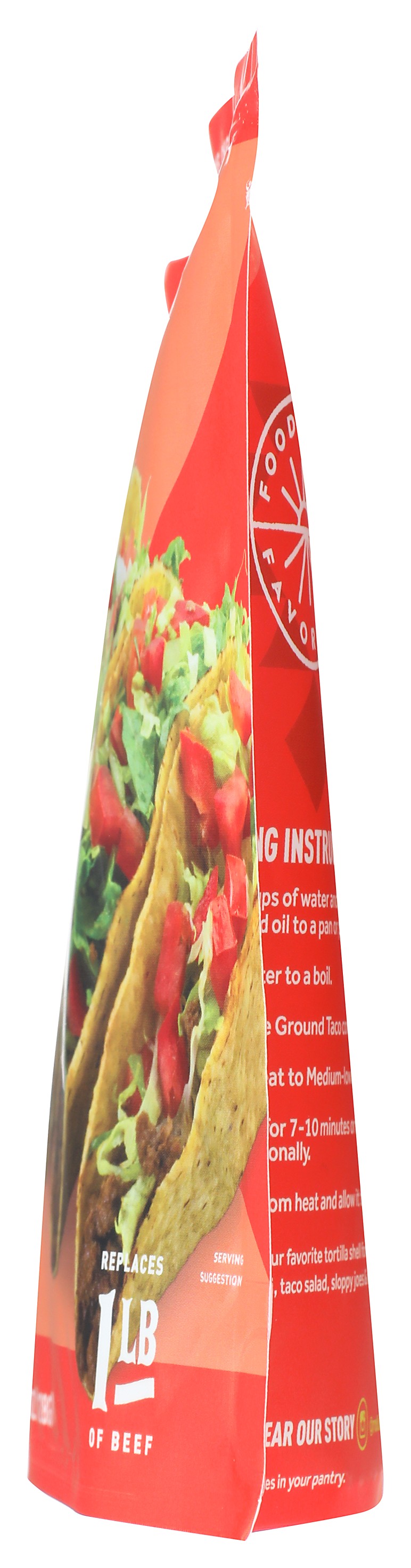 Rollingreens Plant-Based Ground Taco Protein 4.5 oz Pouch, 1 Count