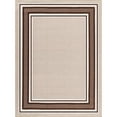 thumbnail image 4 of Beverly Rug Indoor Bordered Area Rugs, Non Slip Rubber Backing Modern Living Room Area Rug, Beige Brown, 5'x7', 4 of 10