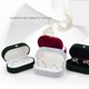 thumbnail image 5 of 2X Caja de Anillo de Par de Seda de Terciopelo Caja de Anillo de Boda Caja A, 5 of 5